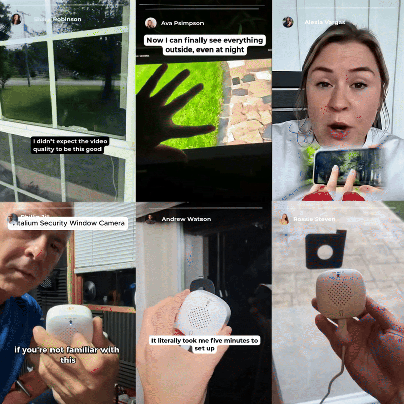 Vitalium™ - Smart Window Camera for Security